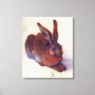 Toile Jeune Lièvre par Albrecht Durer, Beaux-arts de la