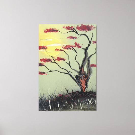 Toile Jeune pousse à la lumière du soleil (Recto)