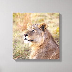TOILE JEUNE ROI DE LA JUNGLE PORTRAIT