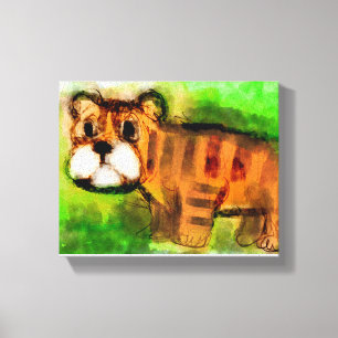 Toile Jeune tigre
