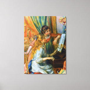 Toile Jeunes Filles au piano de Pierre Renoir