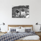 Toile Jeunes filles cueillant des canneberges Photograph (Insitu(Chambre))