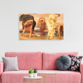 Toile Jeunes Filles Grecques ramassant des galets by Lor (Insitu(Salon))