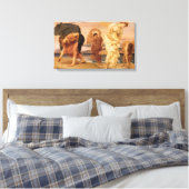 Toile Jeunes Filles Grecques ramassant des galets by Lor (Insitu(Chambre))