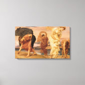 Toile Jeunes Filles Grecques ramassant des galets by Lor (Recto)