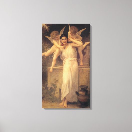 Toile Jeunesse par Bouguereau, Portrait d'Anges Victorie (Recto)