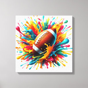 Toile Jeux de balle de sport de couleur moderne éclabous