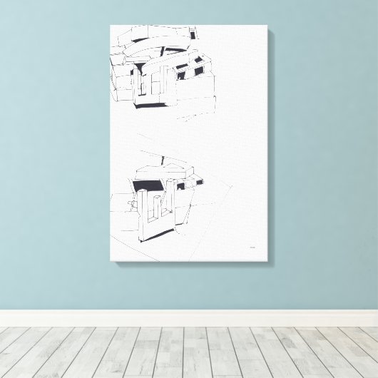 Toile Jeux de construction Jeux de construction Dessin 3 (Insitu (Plancher de Bois))