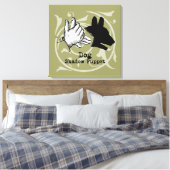 Toile Jeux Vintages pour marionnettes de chien (Insitu(Chambre))
