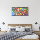 Toile J'existe par Squid Fear City (2.5) (Insitu(Chambre))
