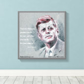 Toile JFK & Citation (Insitu (Plancher de Bois))