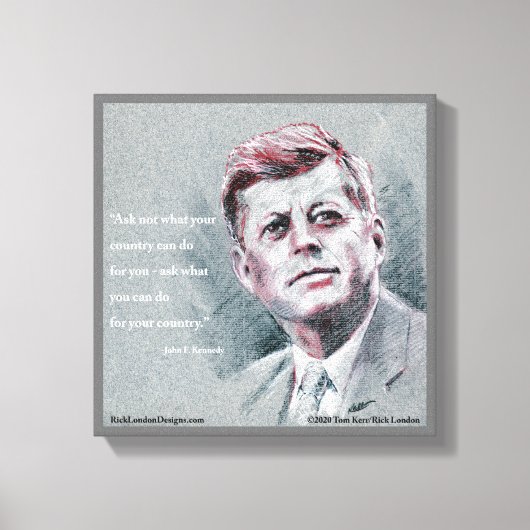 Toile JFK et devis (Recto)
