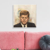 Toile JFK et sceau présidentiel (Insitu(Salon))