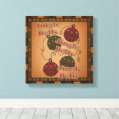 Toile Jingle Bell Canvas de Noël (Insitu (Plancher de Bois))