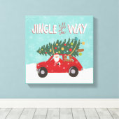 Toile Jingle Tout Le Chemin | Père Noël Car (Insitu (Plancher de Bois))