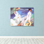 Toile Joaquin Sorolla Femmes Promenade Plage (Insitu (Plancher de Bois))