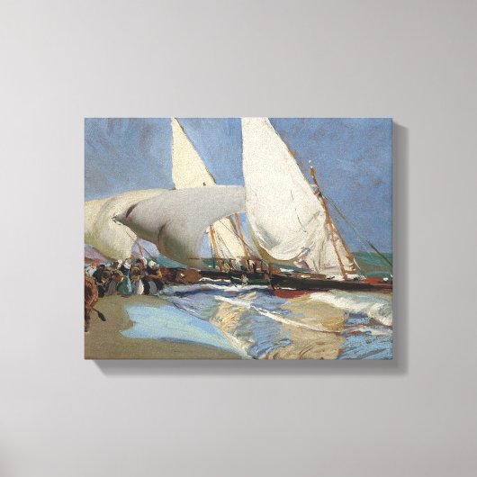 Toile Joaquin Sorolla - La plage de Valence (Recto)
