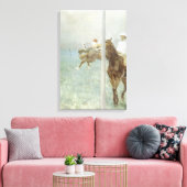 Toile Jockeys avant la course par Edgar Degas (Insitu(Salon))