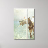 Toile Jockeys avant la course par Edgar Degas (Recto)