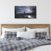 Toile Johan Christian Dahl Vue de Dresde au clair de lun (Insitu(Chambre))