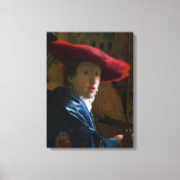 Johannes Vermeer - Fille au chapeau rouge