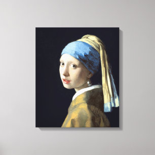 Toile Johannes Vermeer Girl avec une oreille perle