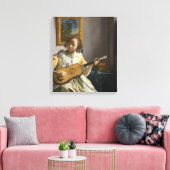 Toile Johannes Vermeer - Guitare (Insitu(Salon))