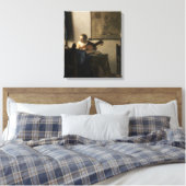 Toile Johannes Vermeer - Jeune femme avec un trait (Insitu(Chambre))