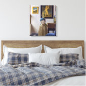 Toile Johannes Vermeer - Lady debout dans une virginale (Insitu(Chambre))