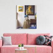 Toile Johannes Vermeer - Lady debout dans une virginale (Insitu(Salon))
