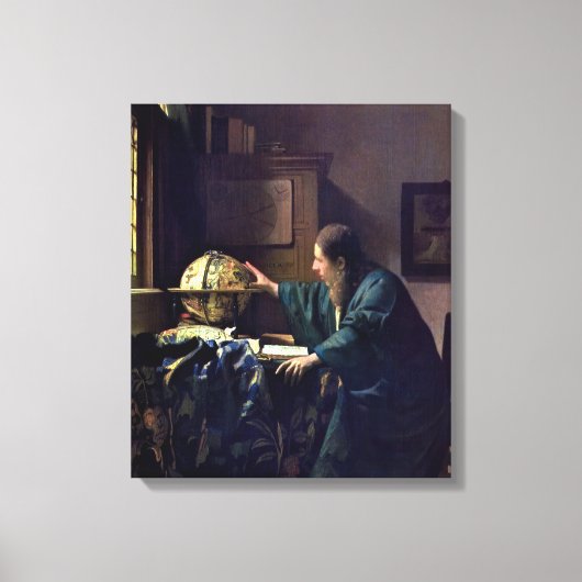 Toile Johannes Vermeer - L'astronome (Recto)