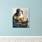 Toile Johannes Vermeer - Le Lacemaker (Insitu (Plancher de Bois))