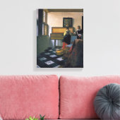 Toile Johannes Vermeer, van Delft, La leçon de musique (Insitu(Salon))
