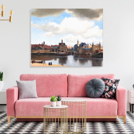 Toile Johannes Vermeer - Vue de Delft (Insitu(Salon))