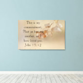 Toile John 15:12 (Insitu (Plancher de Bois))