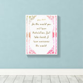 Toile John 16 : 33 | Citations bibliques motivationnelle (Insitu (Plancher de Bois))