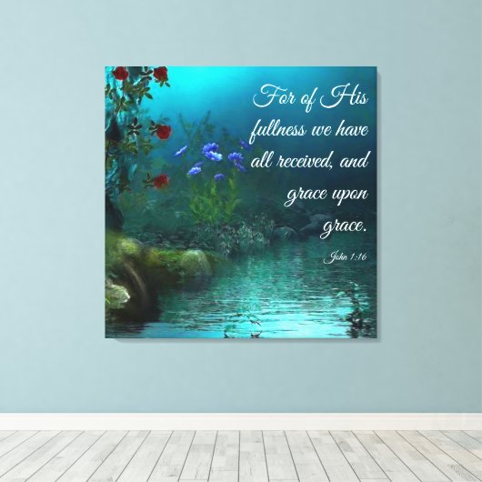 Toile John 1:16 (Insitu (Plancher de Bois))