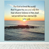 TOILE JOHN 3:16 BRISER JOHN (Insitu (Plancher de Bois))