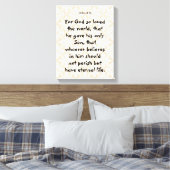 Toile John 3 : 16 | Citations bibliques motivationnelles (Insitu(Chambre))