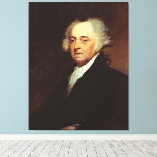 Toile JOHN ADAMS Portrait par Asher B. Durand Imprimer (Insitu (Plancher de Bois))