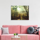 Toile John Atkinson Grimshaw À la porte du parc (Insitu(Salon))