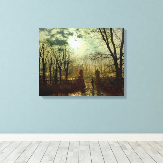 Toile John Atkinson Grimshaw À la porte du parc (Insitu (Plancher de Bois))