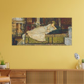 Toile John Atkinson Grimshaw - A Lady in a Classical (Insitu(Salon))