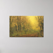 Toile John Atkinson Grimshaw - Dans la lueur dorée (Recto)
