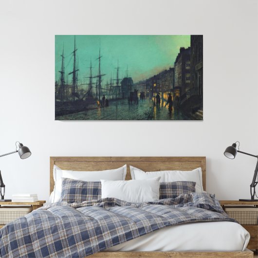 Toile John Atkinson Grimshaw - Navires sur la Clyde (Insitu(Chambre))
