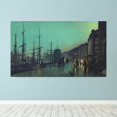 Toile John Atkinson Grimshaw - Navires sur la Clyde (Insitu (Plancher de Bois))