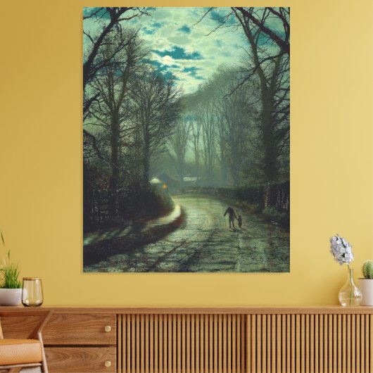 Toile John Atkinson Grimshaw - Nearing home (Insitu(Salon))