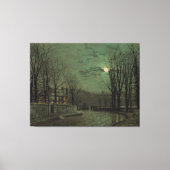 Toile John Atkinson Grimshaw - November Moonlight  (Recto)