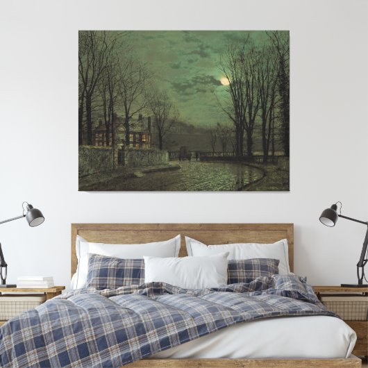 Toile John Atkinson Grimshaw - November Moonlight  (Insitu(Chambre))