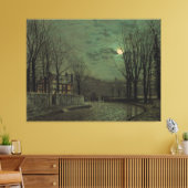 Toile John Atkinson Grimshaw - November Moonlight  (Insitu(Salon))
